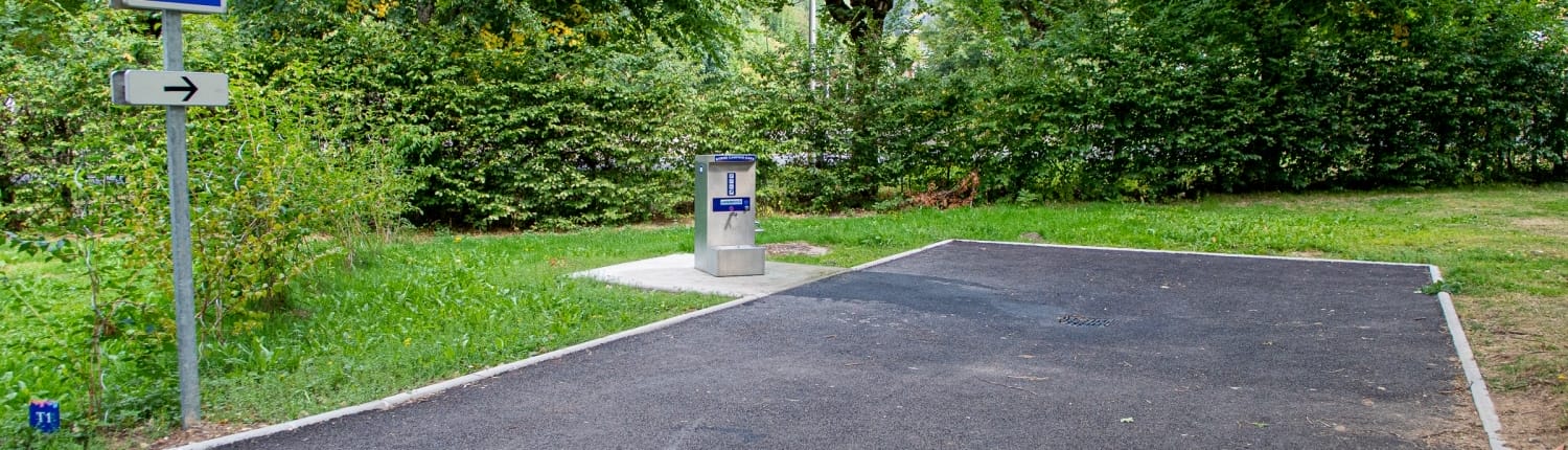 CAMPING LES VERNIERES - LA BOURBOULE - AUVERGNE - AIRE CAMPING CAR